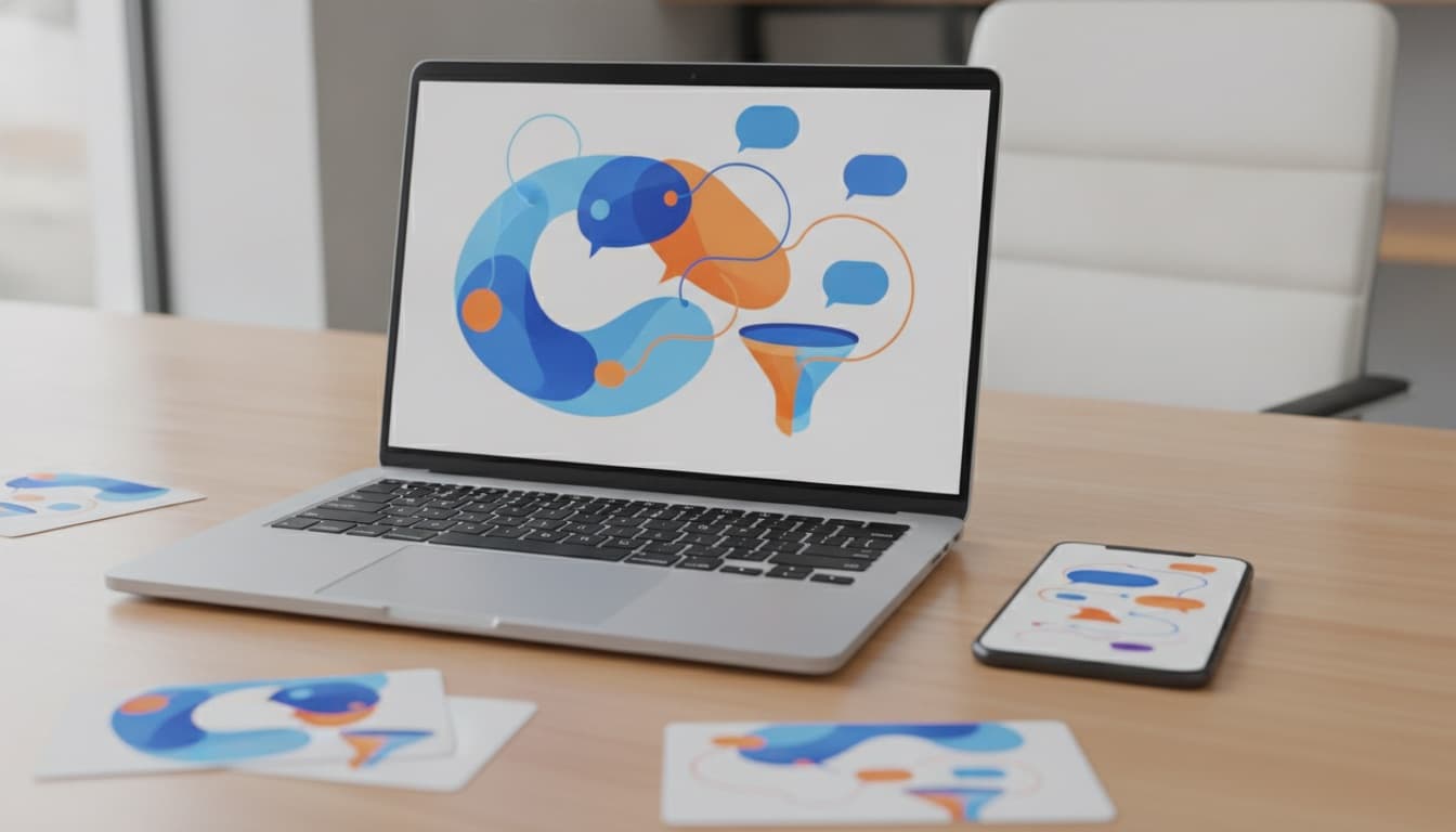 ИИ-агент для продаж Syntera24 квалифицирует лиды в переписке на ноутбуке и смартфоне